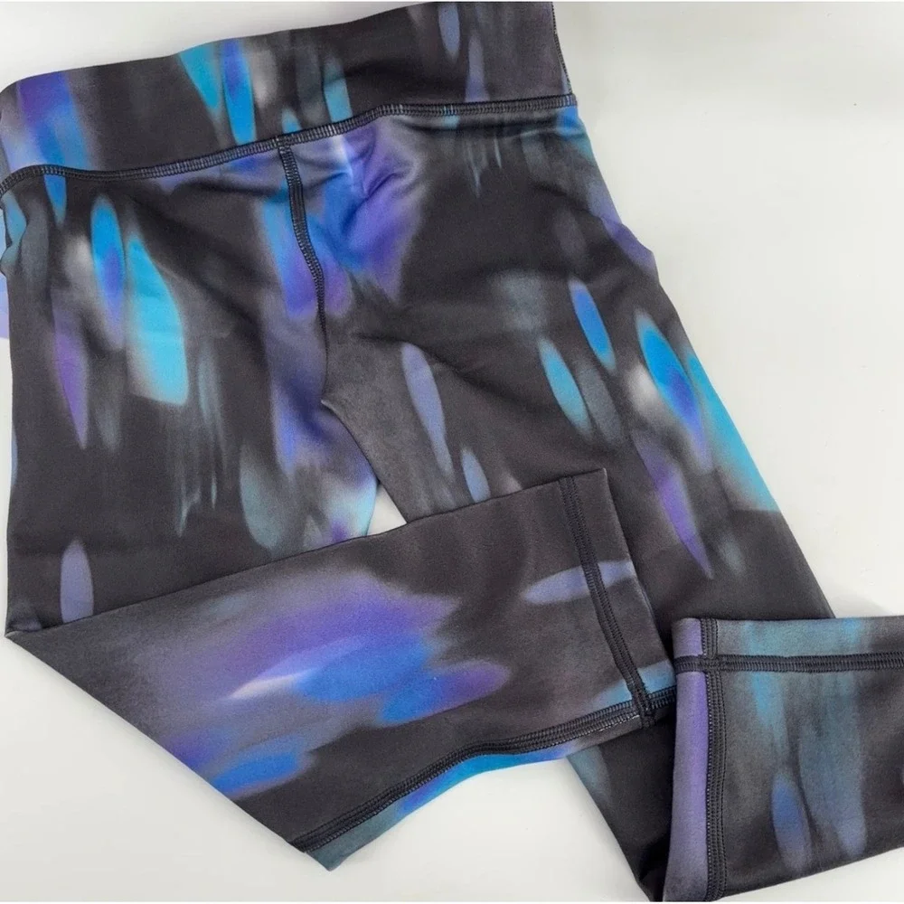 Ivivva Leggings Bundle Kids Size 7 Gray Blue Rhythmic Crop Namastay Focused Pant